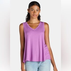 TIME and TRU Womens Tank Top Size Medium 8-10 Relaxed Fit Sleeveless Orchid New
